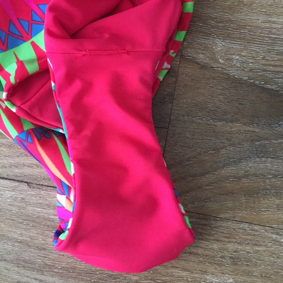 Mara Hoffman Geometric Print Neon One Piece Suit - Picture 6 of 8